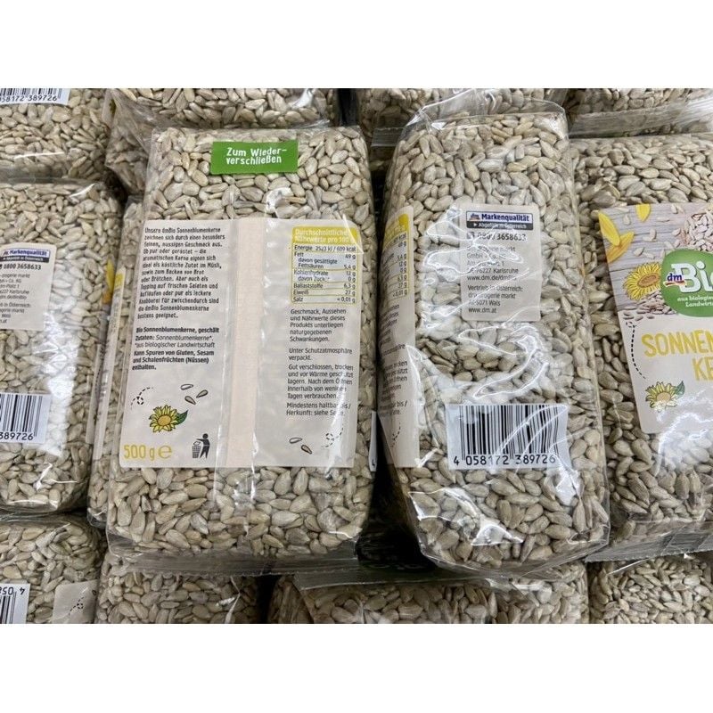  Hạt Hướng Dương Bóc Vỏ Sẵn - Tiêu chuẩn Châu Âu, tiêu chuẩn Bio (100% hữu cơ) - Hàng Đức 