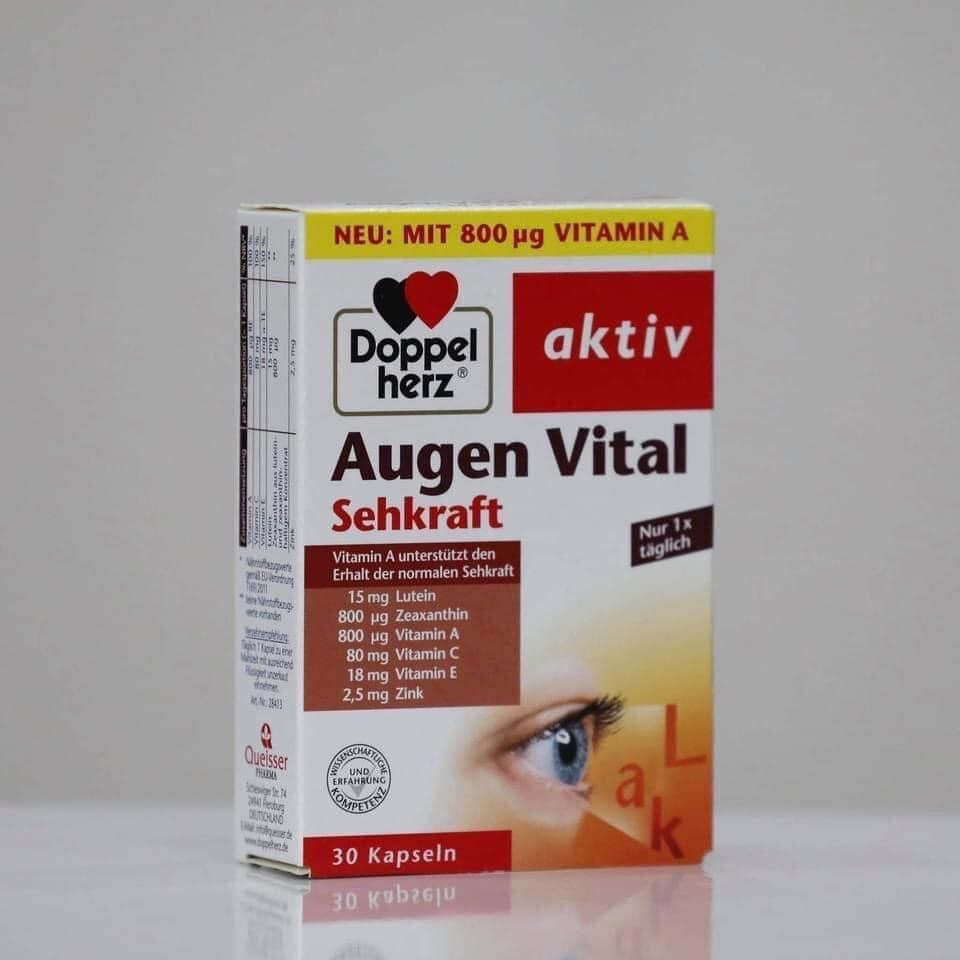 Viên uống bổ mắt Augen Vital của hãng Doppelherz, hộp 30 viên – Atutu.vn  Chuyên hàng Đức