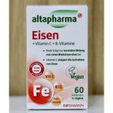  Viên Uống Bổ Sung Sắt Altapharma Eisen - tabletten, hộp 60 viên 