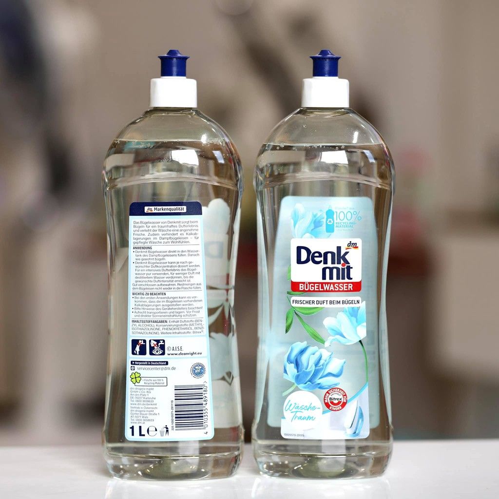  Nước Thơm Dùng Cho Bàn Là Quần Áo Denkmit Chai 1 Lít 