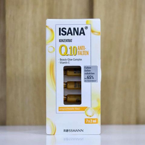  Huyết thanh ISANA Q10 chống nhăn, chống lão hóa, hộp 10 ống, mỗi ống 2 ml 