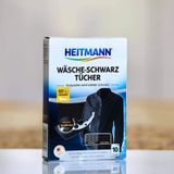  Giấy giặt - nhuộm đen quần áo HEITMANN, hộp 10 miếng 