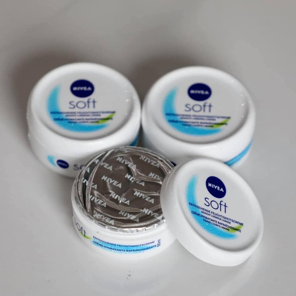  [Hàng nội địa Đức] Kem dưỡng da Nivea soft hộp 50 ml, hộp nhỏ xinh, thích hợp bỏ túi 