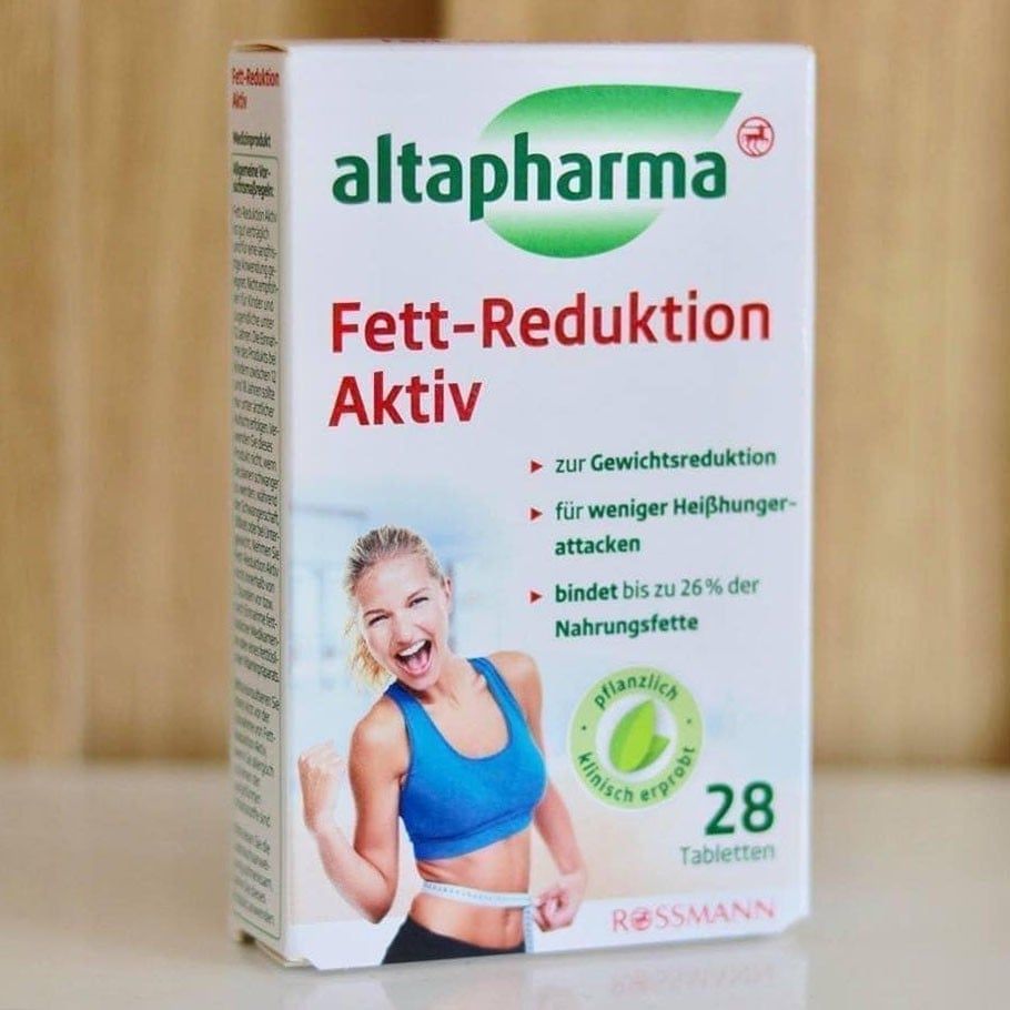  Thuốc giảm mỡ, giảm cân ALTAPHARMA FETT- REDUKTION AKTIV, hộp 28 viên 