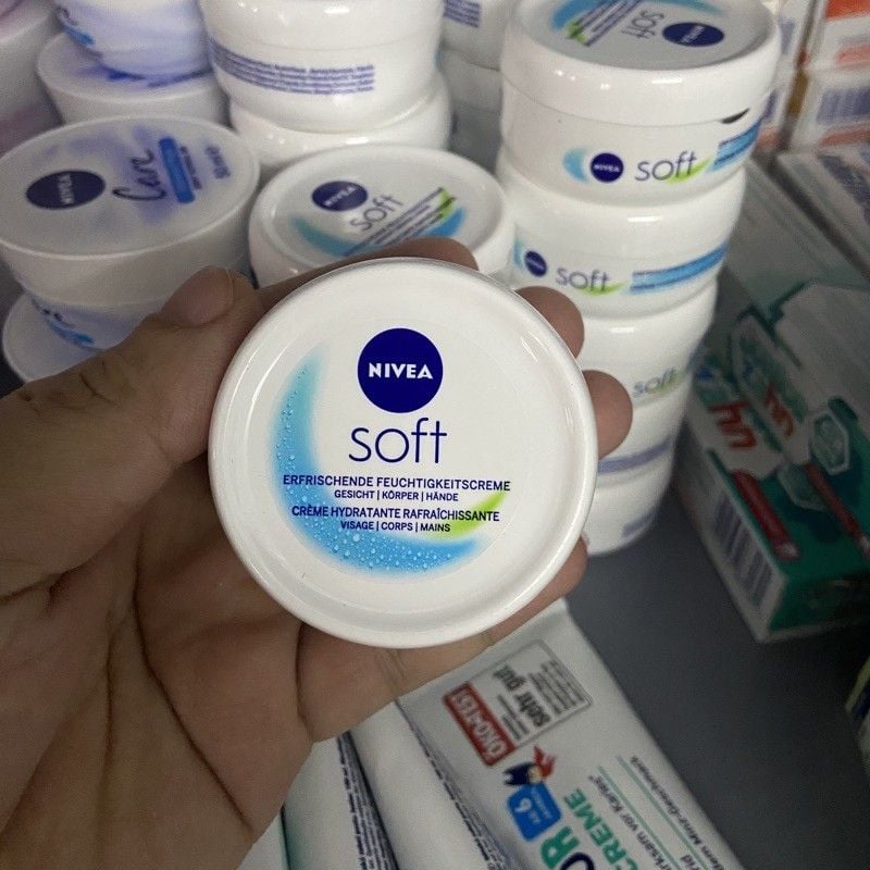  [Hàng nội địa Đức] Kem dưỡng da Nivea soft hộp 50 ml, hộp nhỏ xinh, thích hợp bỏ túi 