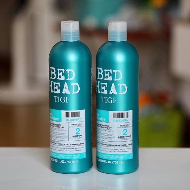  Bộ Dầu Gội + Xả Tigi màu xanh, có bán lẻ dầu gội hoặc xả 