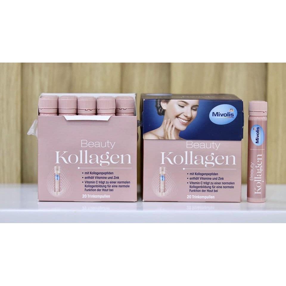  Collagen Thuỷ Phân Mivolis Beauty Kollagen Hyaluron, 20 x 25 ml 