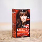  Thuốc nhuộm tóc Số 874: Màu nhung nâu - Brillance của hãng Schwarzkopf 