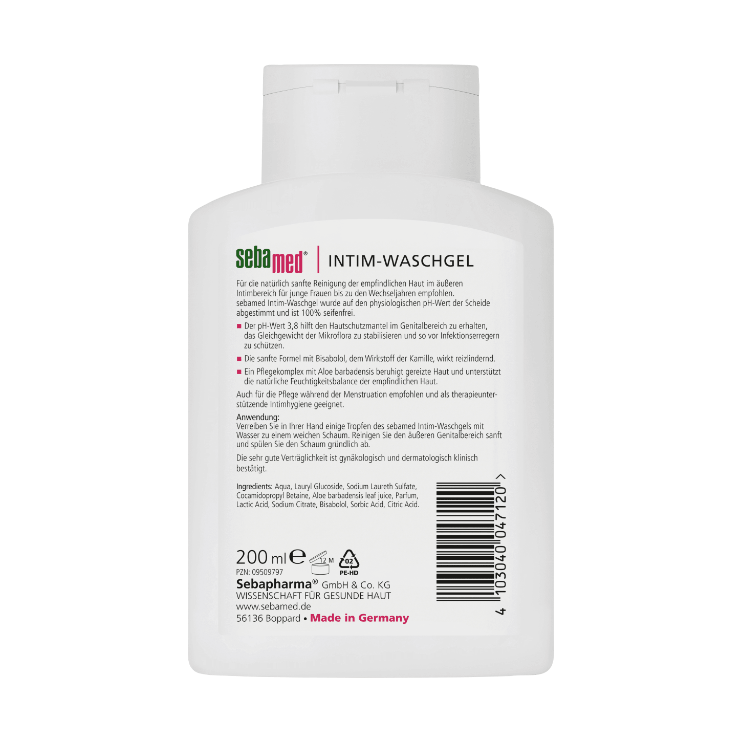  Dung dịch vệ sinh phụ nữ Sebamed pH 3.8, chai 200ml 