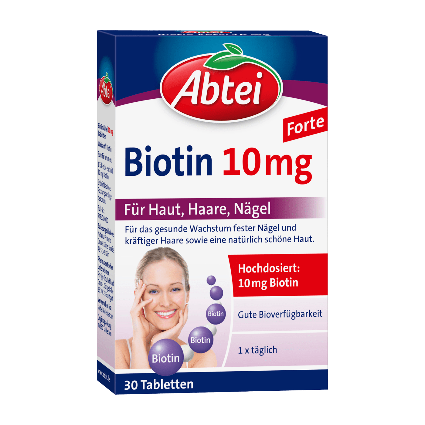  Viên uống Biotin 10mg của Abtei, hộp 30 viên 