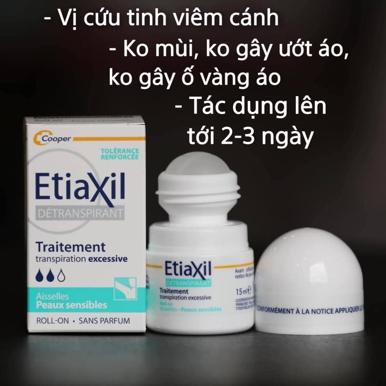  LĂN NÁCH ETIAXIL THẦN THÁNH màu xanh cho da nhạy cảm 