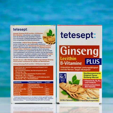 Viên uống nhân sâm Ginseng tetesept hộp 30 viên 