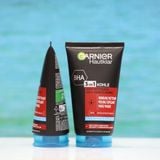  Sữa Rửa Mặt Garnier Hautklar 3 in1 Anti Mitesser Giảm Mụn Đầu Đen, 150 ml 