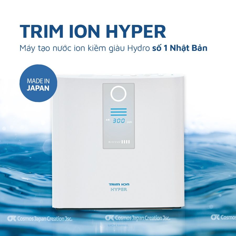 ( New có VAT ) Trim ion Hyper có 5 điện cực máy lọc nước tạo kiềm made in Japan
