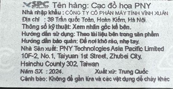 Card màn hình PNY GeForce RTX 3050 6GB Verto Dual Fan VCG30506DFXPB1