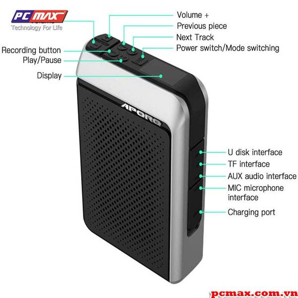 Máy trợ giảng không dây Aporo T18 2.4G 30W