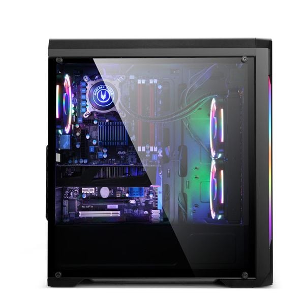 Vỏ case Golden field N23B ( RGB Điều khiển, Mặt cường lực, Sườn Mica )