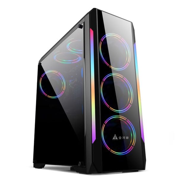 Vỏ case Golden field N23B ( RGB Điều khiển, Mặt cường lực, Sườn Mica )