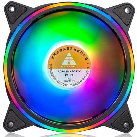 Quạt tản nhiệt máy tính Golden Field S01 (Double Side, Ring + inner RGB ) - Hàng chính hãng