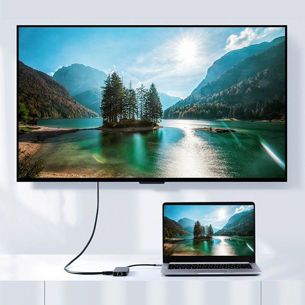 HUB USB-C chuyển đổi đa năng 8 trong 1 ROBOT HT380