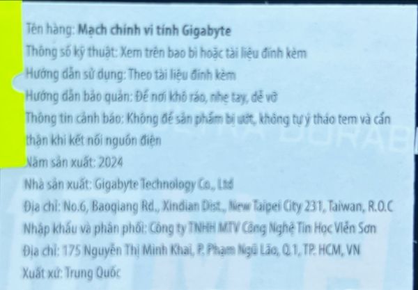 Mainboard Gigabyte H510M-H V2 VGA + HDMI