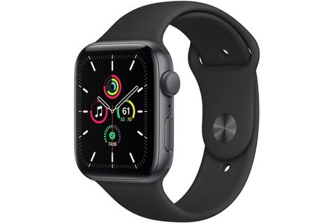 Apple Watch SE GPS 44mm viền thép dây cao su - Chính hãng