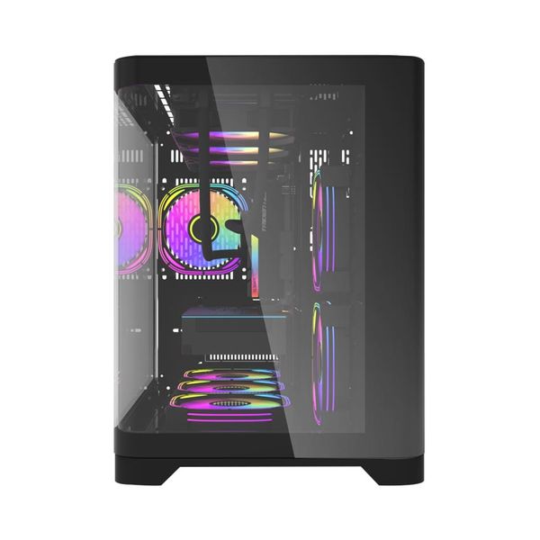 Vỏ case Aigo ARC1 đen (Form M-ATX/ITX 435*340*525mm, USB 3.0 USB 2.0)