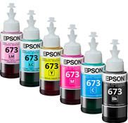 Mực màu 673 Epson Dòng L 800 / L805 / L1800 Yellow (Y) VÀNG - Chính hãng )