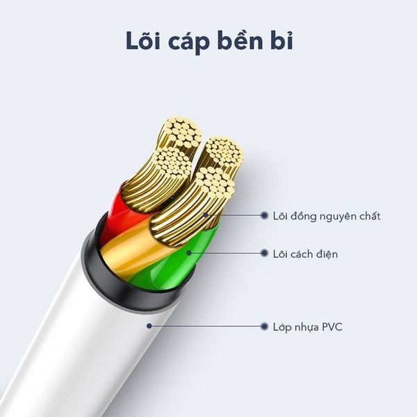 Cáp Sạc Micro ACOME ADM010 2.4A Dài 100cm