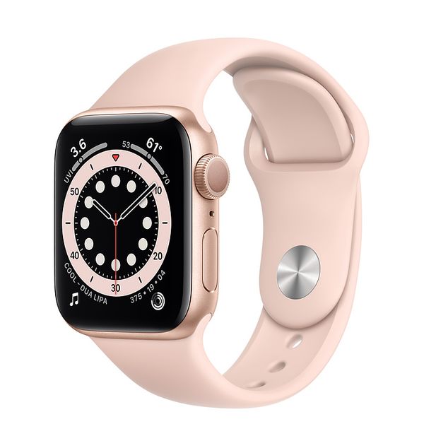 Apple Watch Seri 6 GPS 44mm viền nhôm dây cao su - Chính hãng