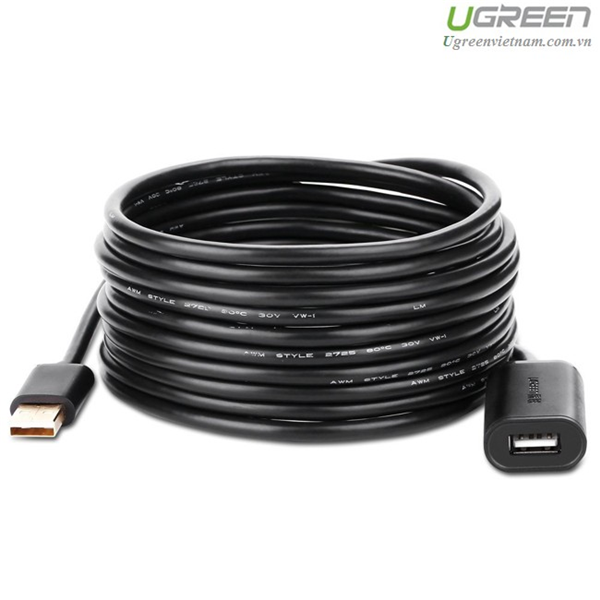 Cáp USB 2.0 nối dài 5m có IC khuếch đại chính hãng Ugreen 10319