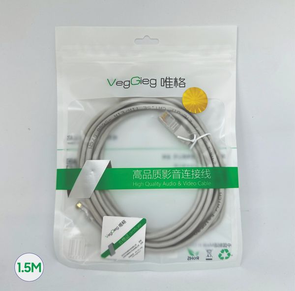 Dây mạng bấm sẵn Cat 5 RJ45 1.5M VE512 Veggieg