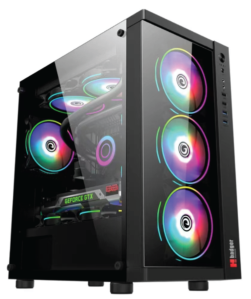 Vỏ case Powerful Gaming X338, 3 Fan LED RGB
