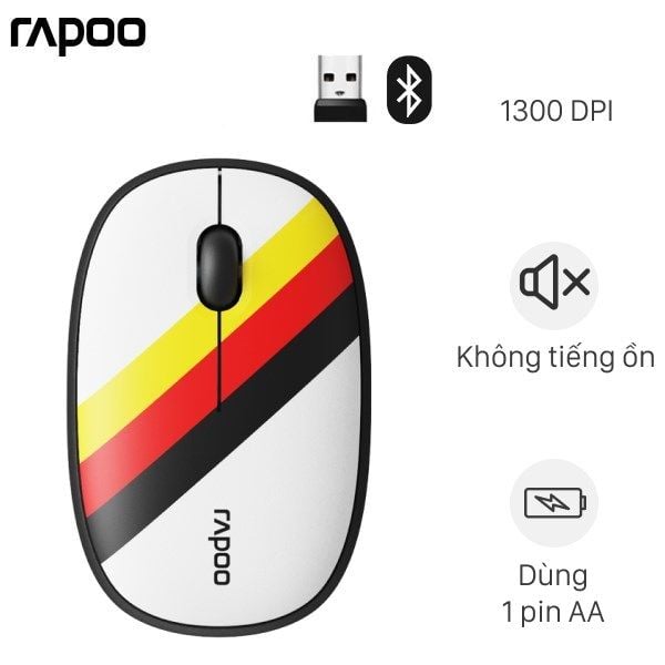 Chuột Không dây Bluetooth Silent Rapoo M650