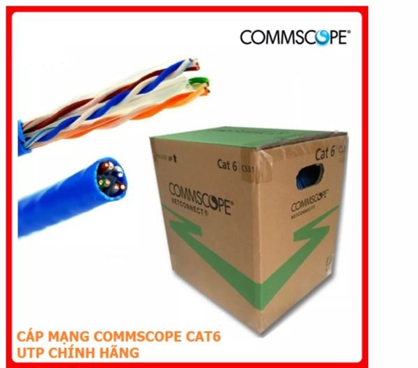 Cáp mạng AMP CAT6E 4UTP CM/24AWG/75C/Đồng nguyên chất / 305m