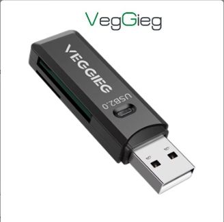 Đầu đọc thẻ USB 2.0 SD + TF Veggieg VC202