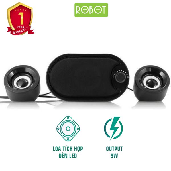 Loa Vi Tính ROBOT Gaming 2.1Ch Subwoofer  9W RS170