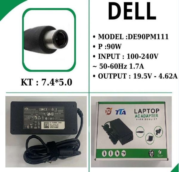Sạc Laptop DELL Kim To 19.5V4.62A TTA