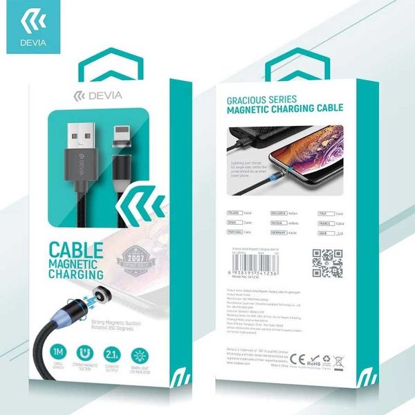 Cáp sạc Devia Gracious Hút Nam Châm Lightning