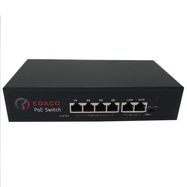 SWICH POE EDACO 4 Port POE 10/100 +2  cổng UPLINK