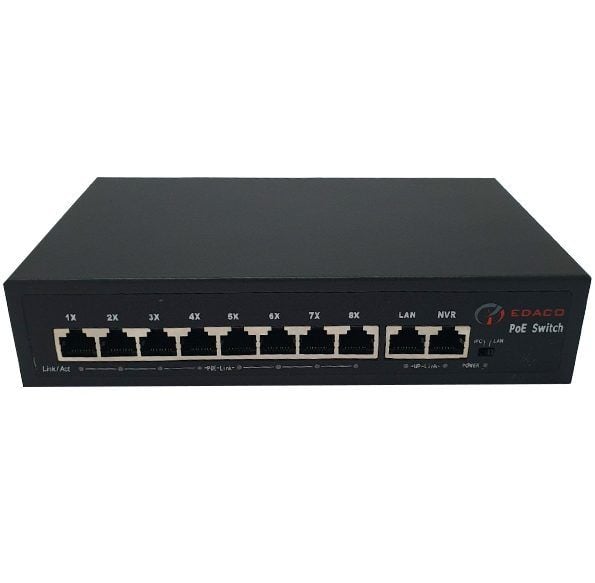 SWICH POE EDACO 8 Port POE 10/100 +2  cổng UPLINK