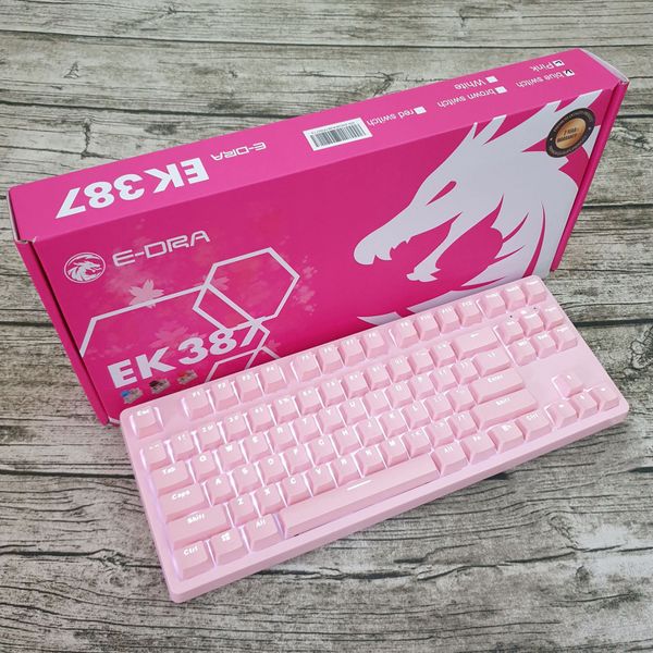 Bàn phím cơ E-DRA-EK387 Dream Pink