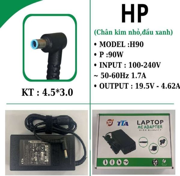 Sạc Laptop HP Kim Nhỏ 19.5V4.62A TTA(4.5*3.0)