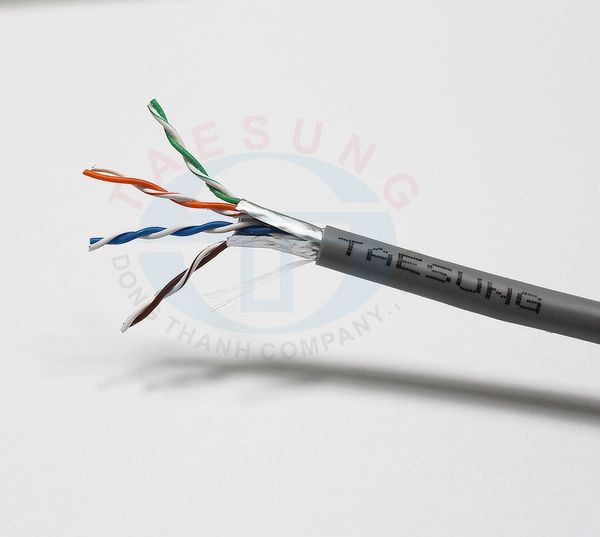 Cáp Mạng TAESUNG FTP CAT5E (8 đồng 0.5mm  xịn)