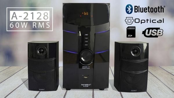 Loa Soundmax A2128 Hỗ Trợ Bluetooth, USB, SD Card, AUX, Optical /Có Remote/60W/2.1