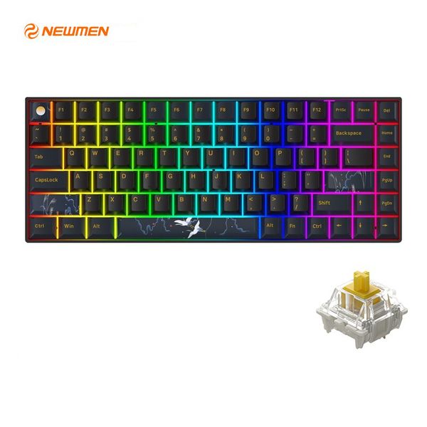 Bàn phím cơ không dây Newmen GM840 Pro (KailhBox Axis) (USB)