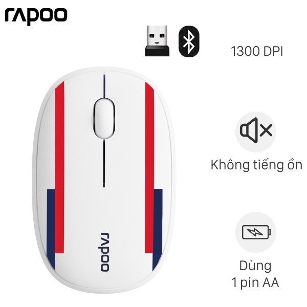 Chuột Không dây Bluetooth Silent Rapoo M650