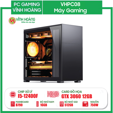 PC GAMING VHPC08  (i5 12400F/B760/16GB RAM/SSD 512GB/GTX 3060 12G/750W)