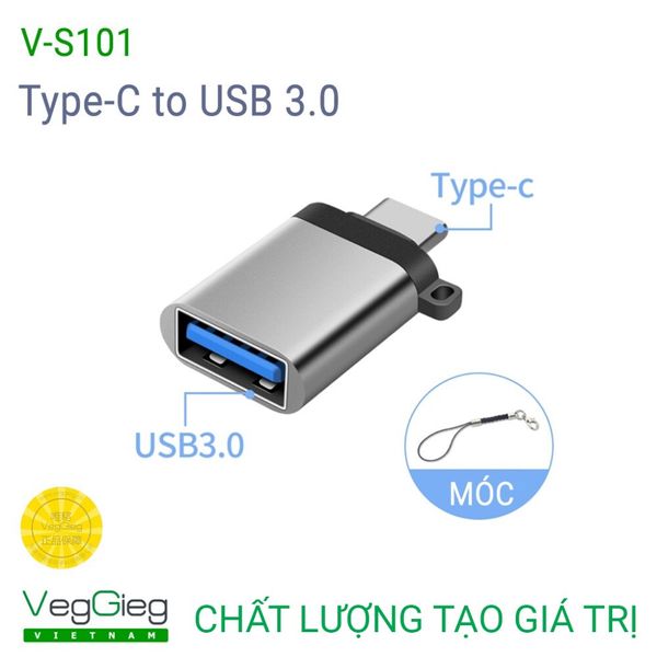 Cổng chuyển USB 3.0 sang Type C dương (V-S101)