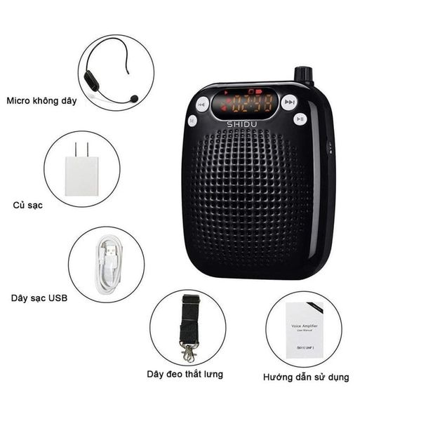Máy Trợ Giảng Không Dây Shidu SD-S611 (UHF) 10W
